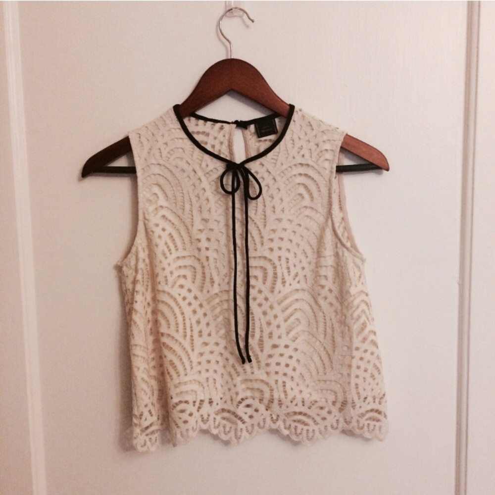 Zara scalloped top